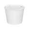 Karat Food Bucket with Lid, 85 oz, 7.36 in. Dai x 6 in.h, White, Paper, 180PK C-FB85W_BUNDLE - alternate 4
